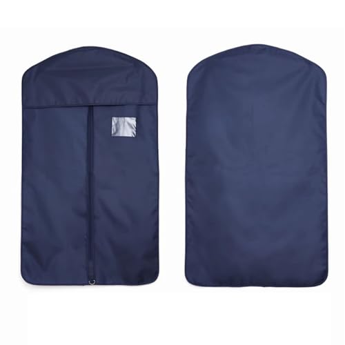 WANGJIANPENGPL 2er-Pack Anzugtasche, Kleidersäcke für Die Reise, Suit Bag 60 X 100 cm, Waschbarer Anzugbezug für T-Shirt, Jacke, Anzüge, Mäntel, Oxford-Stoffe(Blue) von WANGJIANPENGPL