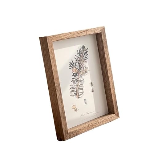 WANGSHAOWEI Bilderrahmen Holz Foto Rahmen Bilderrahmen Wand Foto Shadow Box Trockenen Blume Halter Desktop Ornament Fotorahmen(S2 Photo Frame,5in (8.9x12.7cm)) von WANGSHAOWEI