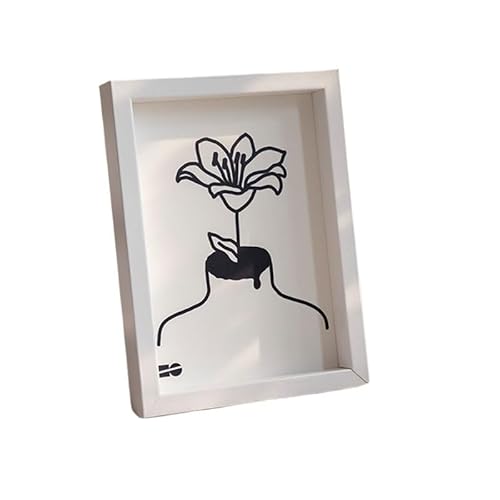 WANGSHAOWEI Bilderrahmen Holz Foto Rahmen Bilderrahmen Wand Foto Shadow Box Trockenen Blume Halter Desktop Ornament Fotorahmen(S4 Photo Frame,5in (8.9x12.7cm)) von WANGSHAOWEI