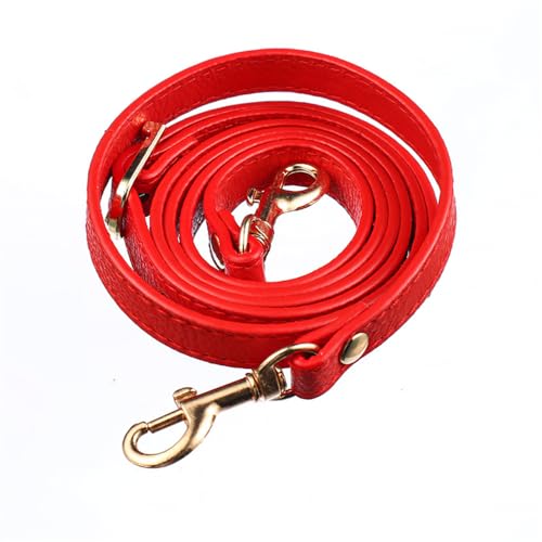 WANGSHAOWEI Taschenkette 120 cm DIY Abnehmbarer Taschengriff Ersatztaschengurt Frauen PU Leder Umhängetasche Teile Handtasche Gürtel Gurt Tasche Zubehör Kette FüR Tasche(Red Gold) von WANGSHAOWEI