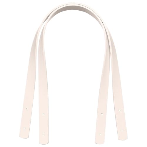 WANGSHAOWEI Taschenkette 2 Stück PU-Ledergriffe for Schultertaschen, Handtaschenbänder, Trageriemen, Taschengürtel, abnehmbare Geschenkbox, DIY-Ersatzzubehör Kette FüR Tasche(Beige) von WANGSHAOWEI