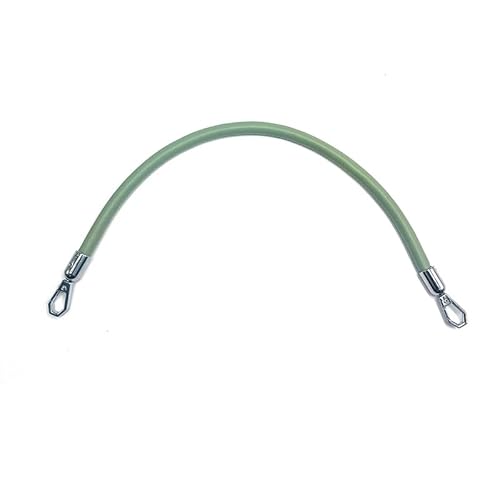 WANGSHAOWEI Taschenkette 30/40/60/115cm Länge Pu Leder Taschengurt Handtaschengurt Gürtel for Taschen Achseltaschengriffe DIY Ersatzgurt Zubehör Kette FüR Tasche(Green Silver Buckle,40cm) von WANGSHAOWEI