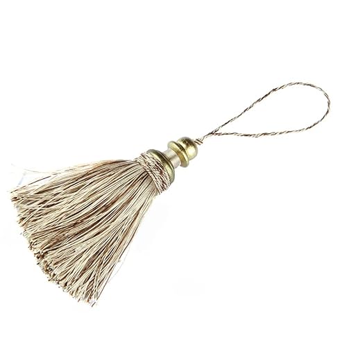 WANGSHAOWEI Vorhang Raffhalter 1 Stücke Goldene Quasten Handwerk Trim Hängenden Seil Silk Fringe Vorhang Dekor Wohnaccessoires Wohnzimmer Schmuck DIY Dekorative Gardinenhalter(Mix beige) von WANGSHAOWEI