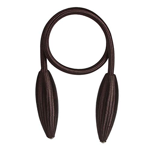 WANGSHAOWEI Vorhang Raffhalter 2 Pcs Beliebige Form Starke Vorhang Raffhalter Plüsch Legierung Hängen Gürtel Seile Vorhang Holdback Vorhang Stangen Zubehör Gardinenhalter(Black Coffee) von WANGSHAOWEI