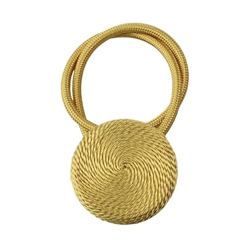 WANGSHAOWEI Vorhang Raffhalter 2 Stücke Magnetische Vorhang Clip Perle Ball Vorhänge Halter Raffhalter Wohnkultur Hängen Ball Schnalle Krawatte Zurück Zimmer Zubehör Gardinenhalter(Gold) von WANGSHAOWEI