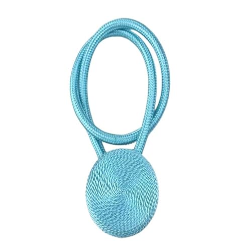 WANGSHAOWEI Vorhang Raffhalter 2 Stücke Magnetische Vorhang Clip Perle Ball Vorhänge Halter Raffhalter Wohnkultur Hängen Ball Schnalle Krawatte Zurück Zimmer Zubehör Gardinenhalter(Sky Blue) von WANGSHAOWEI