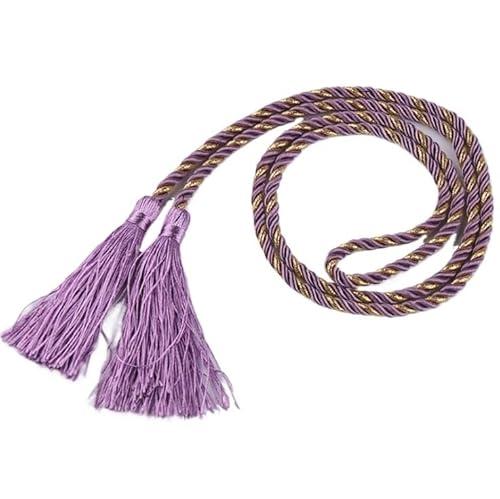 WANGSHAOWEI Vorhang Raffhalter 5 PCS/Vorhang Quaste Zubehör Bürsten Seil dekorative Riemen Quaste Anhänger 12 Farben Gardinenhalter(Purple) von WANGSHAOWEI