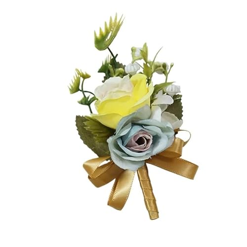 WANGZEYU Blumenarmband 1 Stück Blumen-Ansteckblume for das Handgelenk Boutonniere(I) von WANGZEYU