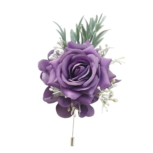 WANGZEYU Blumenarmband 2 Stücke Blumen-Ansteckblume for das Handgelenk Boutonniere(Corsage) von WANGZEYU