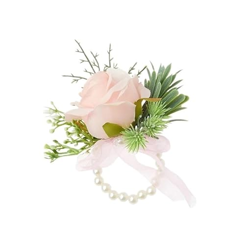 WANGZEYU Blumenarmband Blumen-Ansteckblume fürs Handgelenk Boutonniere(B-Wrist Flower) von WANGZEYU