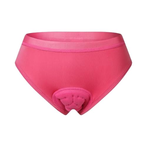 WANGZEYU Radlerhose Herren 1 Stück Damen-Radunterwäsche-Shorts mit 3D-Polsterung – Fahrrad-Unterhose for Fahrrad und MTB mit Netzstoff, atmungsaktiv, leicht Fahrradhose(Pink,L) von WANGZEYU