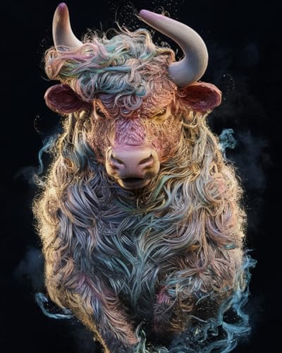 WANMIU Malen Nach Zahlen Erwachsene Bunte Wolke wütend gehörnten Stier Paint by Numbers diy GemäLde Kit mit Pinsel und Acrylfarbe Als Geschenk für Wanddeko Groß 40x50cm WANMIU Malen Nach Zahlen Erwachsene Bunte Wolke wütend gehörnten Stier Paint by Numbers diy GemäLde Kit mit Pinsel und Acrylfarbe Als Geschenk für Wanddeko Groß 40x50cm von WANMIU