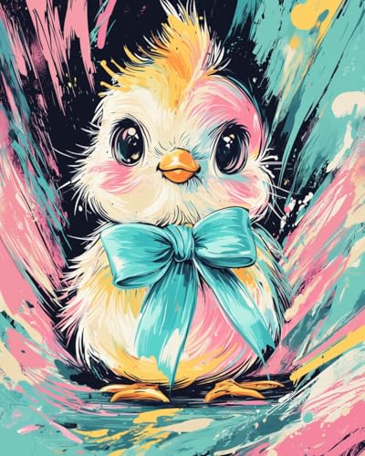 WANMIU Malen Nach Zahlen Erwachsene Cartoon buntes Huhn DIY Handgemalt Ölgemälde Leinwand Kits Mit Pinsels und Acrylfarbe Als Geschenke und Heimdekoration Ohne Rahmen 40 x 50 cm WANMIU Malen Nach Zahlen Erwachsene Cartoon buntes Huhn DIY Handgemalt Ölgemälde Leinwand Kits Mit Pinsels und Acrylfarbe Als Geschenke und Heimdekoration Ohne Rahmen 40 x 50 cm von WANMIU