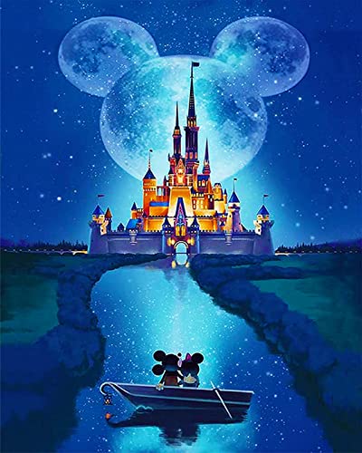 WANSHANG 5D Diamond Painting,Diamant Painting Set,Diamant Painting Bilder,für Wohnzimmer Schlafzimmer Büro Wand Dekoration,Geschenk für Erwachsene Kinder(30 * 40CM) (Disney C) von WANSHANG