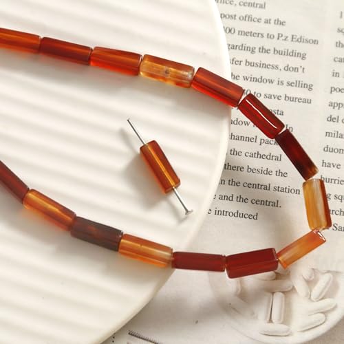 WANYI 10 Stück Perlen für Armbänder, Bunte Perlen zum Auffädeln Bastelperlen mit Loch Beads Edelsteinperlen Schmuck Accessoires Perlen für Halskette DIY Handwerk Handykette(13) von WANYI