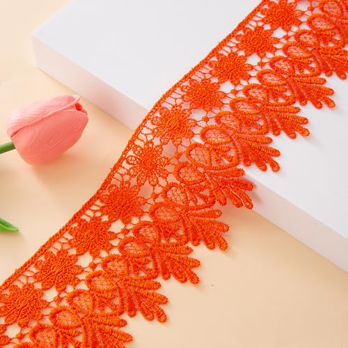 WANYI 8.5CM Breite 15 Yards Spitzenband Spitzenbordüre Spitzenborte Blume Borte und Bänder zum Nähen Stickerei Kleiderbordüre Dekoband Zierband für DIY Handwerk Unterwäsche Höschen Kleidung (06) von WANYI