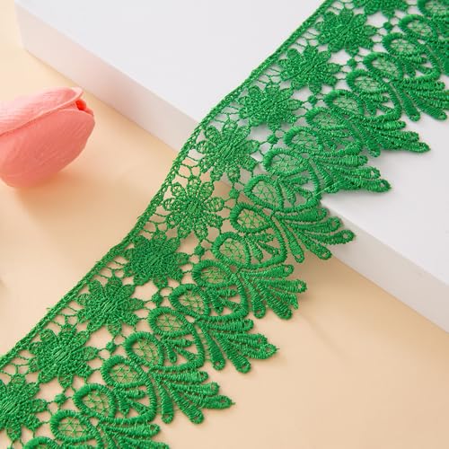 WANYI 8.5CM Breite 15 Yards Spitzenband Spitzenbordüre Spitzenborte Blume Borte und Bänder zum Nähen Stickerei Kleiderbordüre Dekoband Zierband für DIY Handwerk Unterwäsche Höschen Kleidung (12) von WANYI