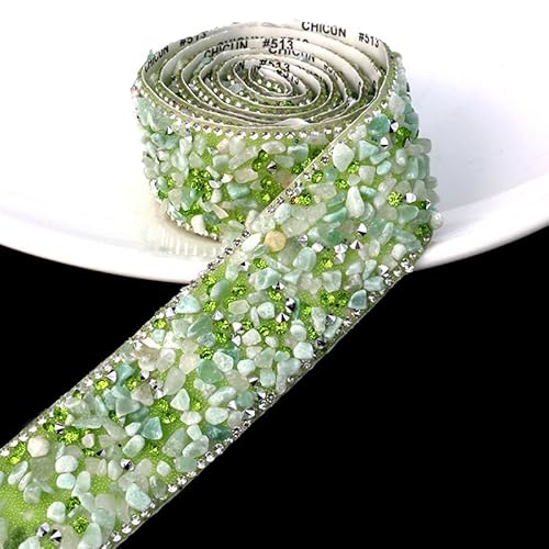 WANYI 90cm Strassband Selbstklebend Strasssteine Glitzersteine Selbstklebend Resin Strassband zum Aufnähen Bunt Kristall Dekoration fur Party Kunsthandwerk Schuhe Tassen Autoschlüssel Stick(17) von WANYI