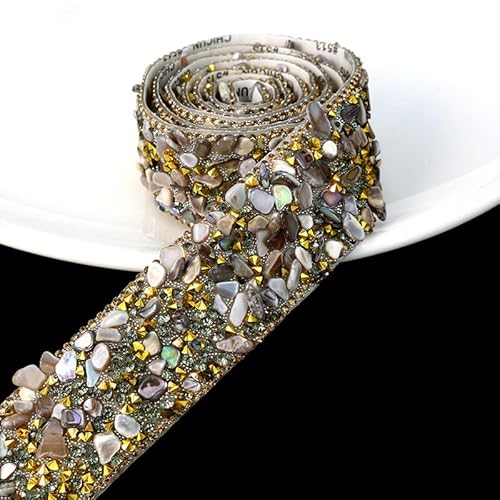 WANYI 90cm Strassband Selbstklebend Strasssteine Glitzersteine Selbstklebend Resin Strassband zum Aufnähen Bunt Kristall Dekoration fur Party Kunsthandwerk Schuhe Tassen Autoschlüssel Stick(18) von WANYI