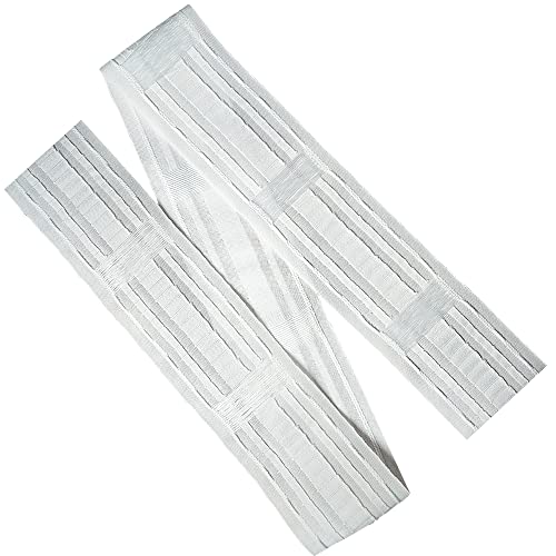 WANYI Multifunktionales Gardinenband Schlaufenband zum Aufnähen Vorhang Reihband kräuselband universal-bleistiftfaltenband mit schlaufen 85 mm (10m) von WANYI