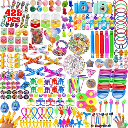 WAORZMK 428Pcs Party Bag Fillers for Kids Unisex Party Favours Bags Toys, Pinata Fillers Birthday Party Gift von WAORZMK