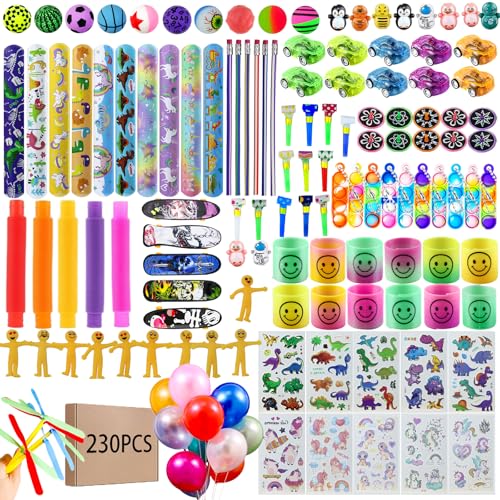 WAORZMK Party Bag Fillers for Kids - 230PCS Birthday Party Favours Unisex - Assortment Bulk Small Toys von WAORZMK