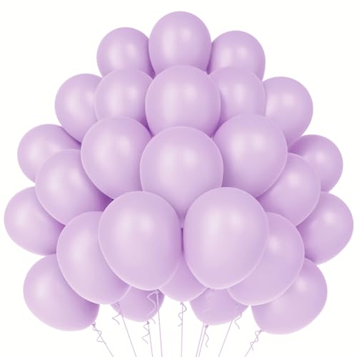 WAREHOUSE 50 Stück Lila Luftballons Geburtstag Ballons Helium Luftballons Bunt Luftballon Girlande für luftballons hochzeit, luftballons geburtstag ballon girlande, Taufe Deko.(Maca Lila-10） von WAREHOUSE