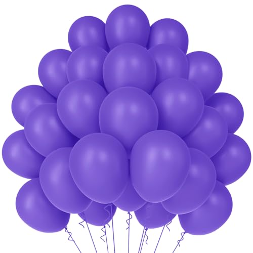WAREHOUSE 50 Stück Lila Luftballons Geburtstag Ballons Helium Luftballons Bunt Luftballon Girlande für luftballons hochzeit, luftballons geburtstag ballon girlande, Taufe Deko. von WAREHOUSE