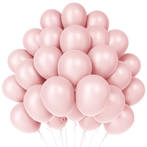 WAREHOUSE 50 Stück Rosa Luftballons Geburtstag Ballons Helium Luftballons Bunt Luftballon Girlande für luftballons hochzeit, luftballons geburtstag ballon girlande, Taufe Deko.(Zartes Pulver-23） von WAREHOUSE