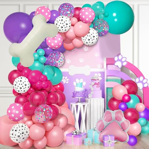 Geburtstag Party Luftballons Girlande Bogen Kit mit Druck Ballons für Party Geburtstag Dekorationen, Hund Party Supplies für Jungen von WARRENSON