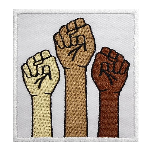 Hand Faust Feminist Patch, Bewusstsein Patch, Feminist Patch bestickt zum Aufbügeln oder Aufnähen auf Patch Abzeichen für Kleidung usw. 7x7cm von WASPRO