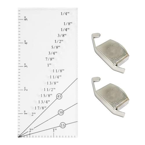 WASTEBIN Nahtführungs Lineal Set Quilt Nahtführungslineal Nähnahtzugabe Lineal Perforierte Nahtlehren Zum Nähen Von Geraden Säumen von WASTEBIN