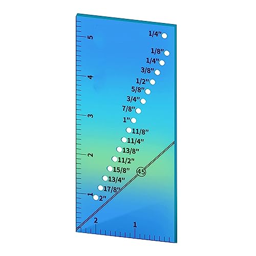 WASTEBIN Nahtführungs Lineal Set Quilt Nahtführungslineal Nähnahtzugabe Lineal Perforierte Nahtlehren Zum Nähen Von Geraden Säumen von WASTEBIN