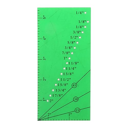 WASTEBIN Nahtführungs Lineal Set Quilt Nahtführungslineal Nähnahtzugabe Lineal Perforierte Nahtlehren Zum Nähen Von Geraden Säumen von WASTEBIN