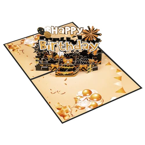 Alles Gute Zum Geburtstag Popup Karte 3D Kuchen Geburtstagsgrußkarte Geburtstagsgeschenkkarten Einzigartiges Lustiges Geburtstagsgeschenk Für Frauen Und Männer. Alles Gute Zum Geburtstag Popup von WATERBELINE