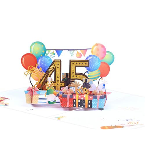 WATERBELINE 3D Karte „Alles Gute Zum Geburtstag“ Alterszahl Festival Einladung Grüße Gedenkkarten Für Geburtstag Muttertag Geburtstagsgrußkarten von WATERBELINE