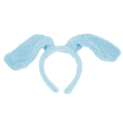 WATIIFUFU 1Stk Stirnband mit Tierohren Kostüm Welpenzubehör Haarknotenhersteller afult halloween haarreif halloween headband tragegurt kleider frauen stirnband Haare tragen Plüschstoff Blue von WATIIFUFU