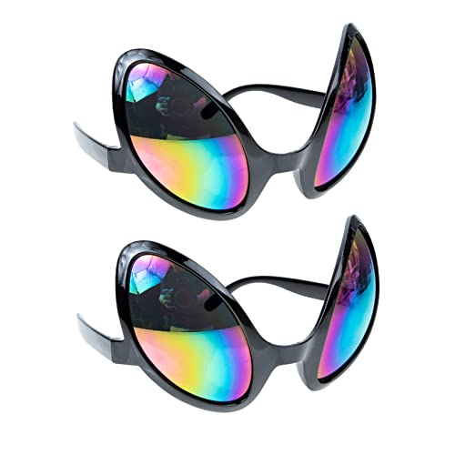 WATIIFUFU 2 Stück Alien Modellierbrille Lustige Party Sonnenbrillen Cosplay Prop Parodie Brille Perfekte Party Accessoires Für Kostüme Und Feiern von WATIIFUFU