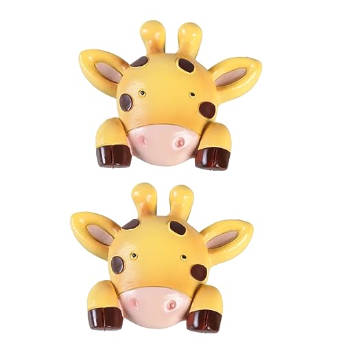 WATIIFUFU 2st Ornament Giraffen-wandaufkleber Dekorative Wandaufkleber Leichte Aufkleber Leichte Vinylaufkleber Für Dekorative Cartoon-abdeckungen Entfernbare Wandaufkleber Khaki von WATIIFUFU