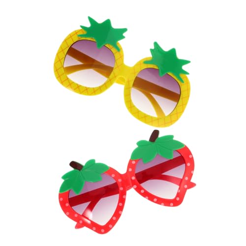 WATIIFUFU 2st Partykleid Brille Foto-requisiten Lustige Hawaiianische Sonnenbrille Tropische Sonnenbrille Weihnachtsbrille Party-fotokabine Neujahrsparty-brillen Thanksgiving-party Plastik von WATIIFUFU