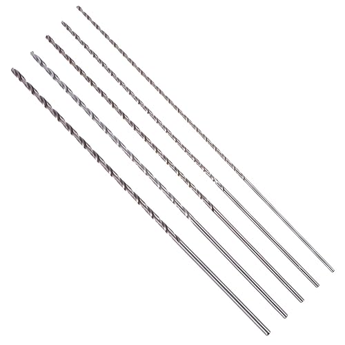 WATIIFUFU 5 Teiliges Extra Langes Bohrer Set HSS Metallbohrer Lochsägen Fräser Bohrset Für Metall Präzisionsbohren Robuster Stahl von WATIIFUFU