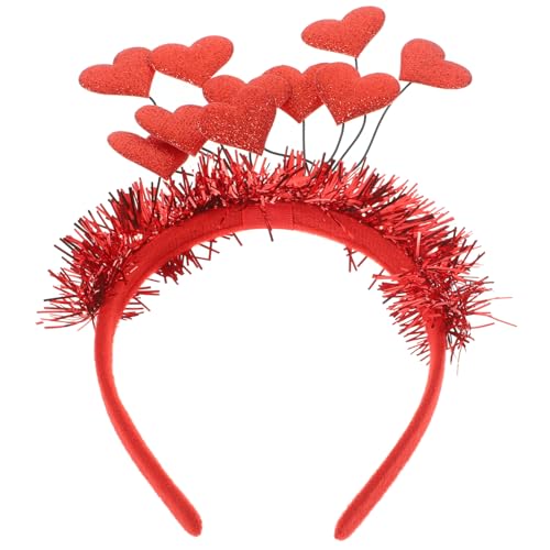 WATIIFUFU Herzförmiges Haarband Zum Valentinstag Modisches Haar-accessoire für Frauen Romantischer Kopfschmuck von WATIIFUFU