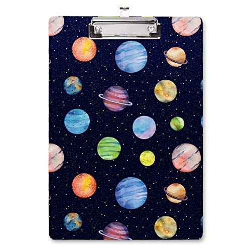 WAVEYU Niedliches Hartfaserplatten-Klemmbrett für Kinder und Jungen, Klemmbrett mit niedrigem Profil-Clip für Studenten, Klassenzimmer, Schule und Büro, 31,8 x 22,9 cm, Planetenmuster WAVEYU Niedliches Hartfaserplatten-Klemmbrett für Kinder und Jungen, Klemmbrett mit niedrigem Profil-Clip für Studenten, Klassenzimmer, Schule und Büro, 31,8 x 22,9 cm, Planetenmuster von WAVEYU