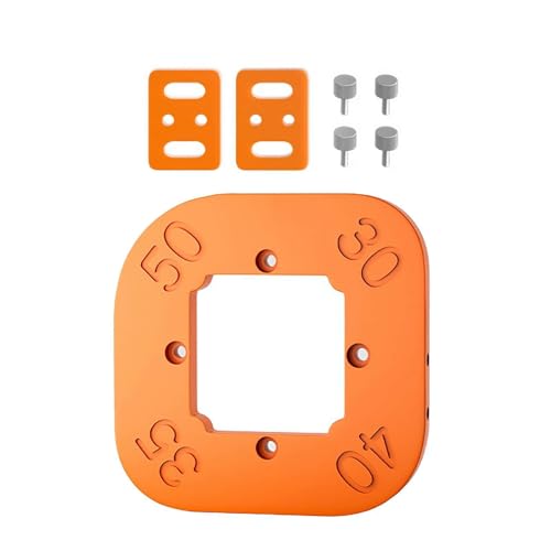 Runde Eckradius-Schablone, Aluminiumlegierung, Radiusvorrichtung, 4-in-1 Bogenwinkel-Positionierungsschablone, tragbare Eckradius-Positionierungsvorrichtung, R30, R35, R40, R50 von WAXCMXYH