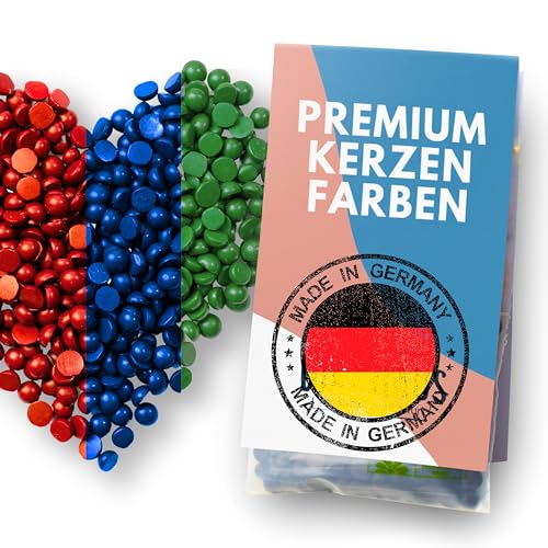 Kerzenfarbe Made in Germany | Premium kerzenfarben zum kerzen gießen | 100% sauberes arbeiten | Extrem ergiebige Kerzen Farbe für DIY Kerze und Kerzenherstellung [GRÜN] von WAXHAUS