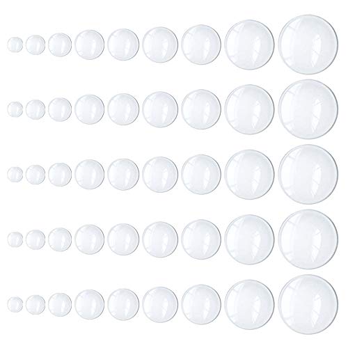 90 Stück runde Form sortierte klare Glas-Cabochons 8 mm 10 mm 12 mm 15 mm 16 mm 18 mm 20 mm 25 mm 30 mm flache Rückseite Kamee Kuppel Fliese für Anhänger Tablett Lünette Basis Einstellungen DIY Schmuck Findings 90 Stück runde Form sortierte klare Glas-Cabochons 8 mm 10 mm 12 mm 15 mm 16 mm 18 mm 20 mm 25 mm 30 mm flache Rückseite Kamee Kuppel Fliese für Anhänger Tablett Lünette Basis Einstellungen DIY Schmuck Findings von WAY DENG