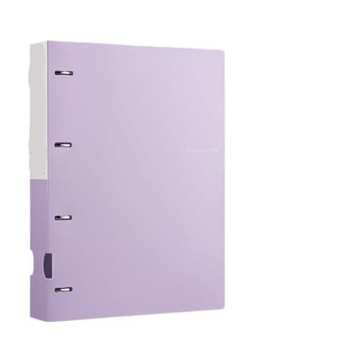 WBRSybUK A4-Aktenordner, Sichtbuch, 4-Loch-Ordner, Farbige, wasserdichte Ringbuchordner Für Dokumente, Büro- Und Schulbedarf, Präsentationsmappen,Purple von WBRSybUK