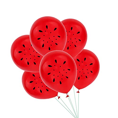 Wassermelonen-Partydekorationen, Luftballon-Set, Sommerparty, Latex-Wassermelonen-Luftballons Sommerhochzeiten, Babypartys, Geburtstagsparty-Zubehör (E) von WBTY