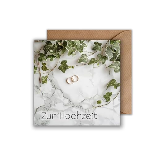 WBdesignz Birthday Hochzeit Efeu Ringe Karte mit Umschlag von WBdesignz