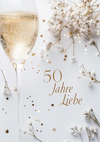 WBdesignz Birthday Karte mit Umschlag 50 sekt von WBdesignz